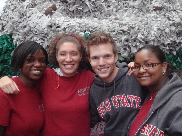 Jackie with classmates at Ohio State